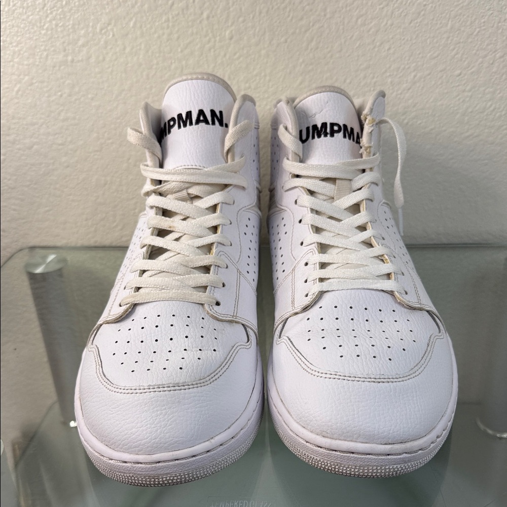 Nike air Jordan access triple white, pale ivory High-Top Sneakers size 15